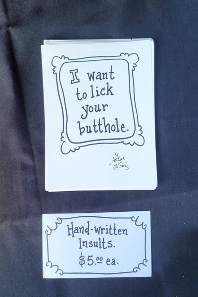 I want to lick your butthole.