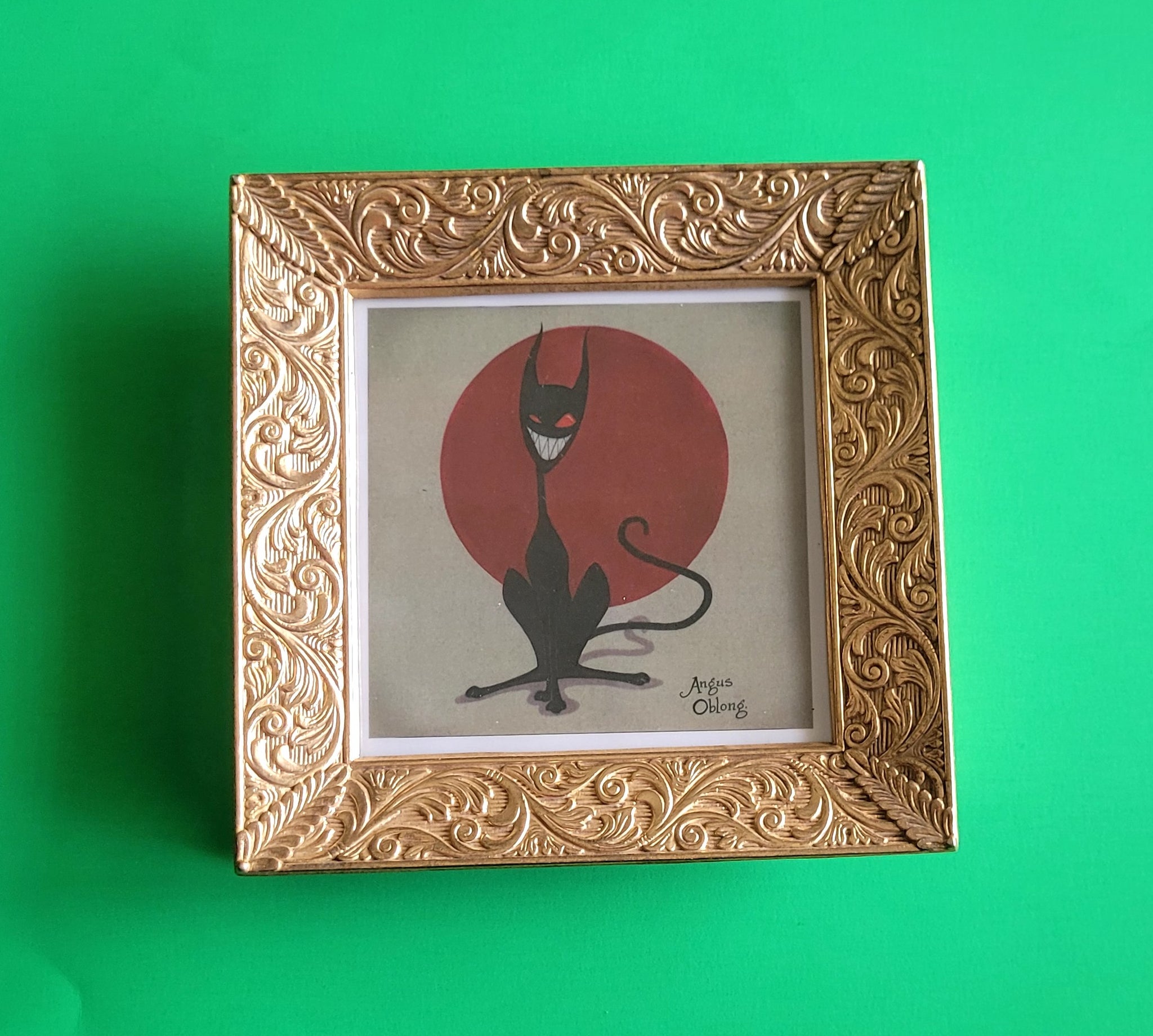 Evil Kitty Framed Print.