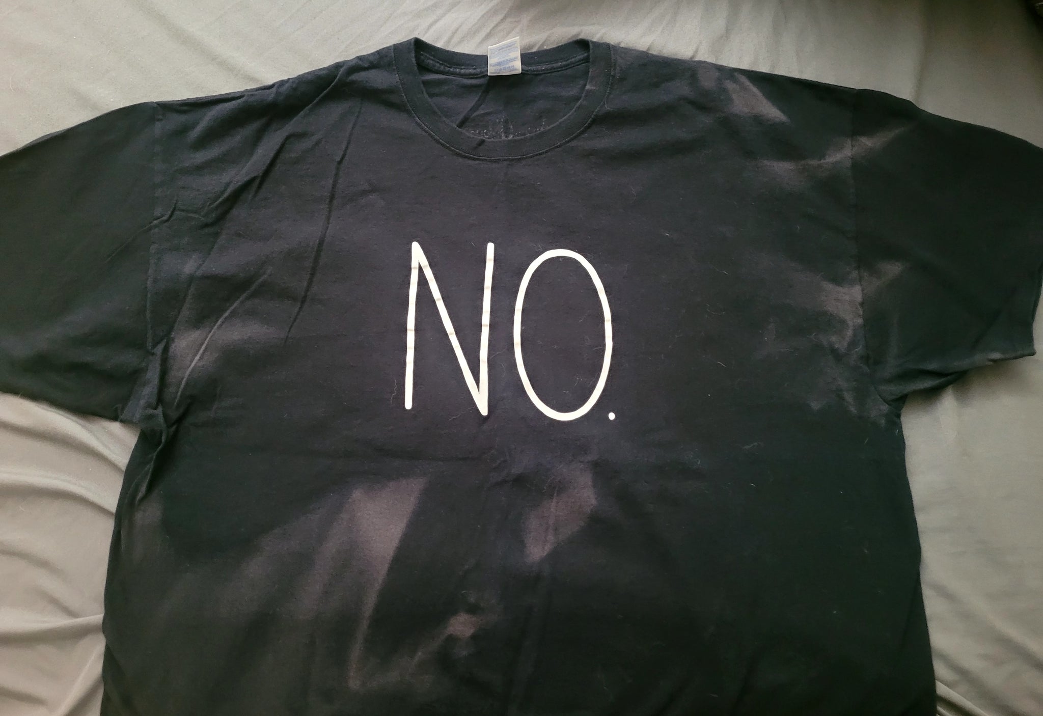 3XL Black Milo Oblong "NO." Shirt!