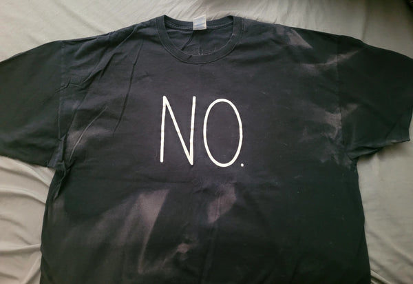 3XL Black Milo Oblong "NO." Shirt!