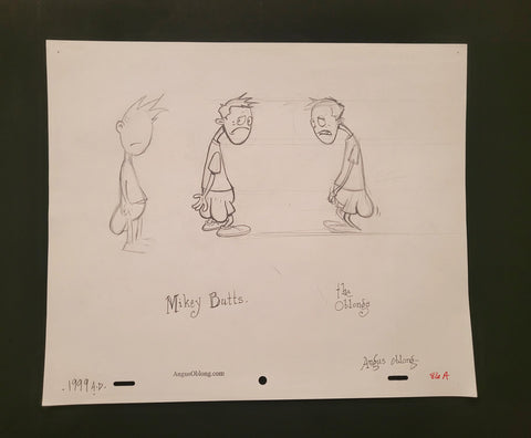 Mikey Butts Early Designs Development Art.