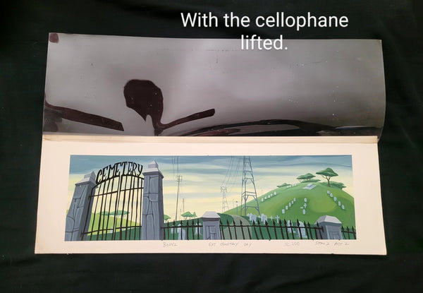 Hand-Painted Cemetery Background from The Oblongs!