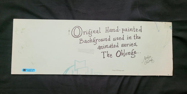 Hand-Painted Cemetery Background from The Oblongs!
