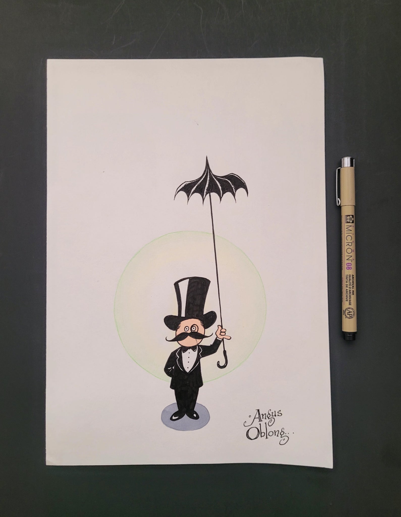 Little Man With Umbrella.