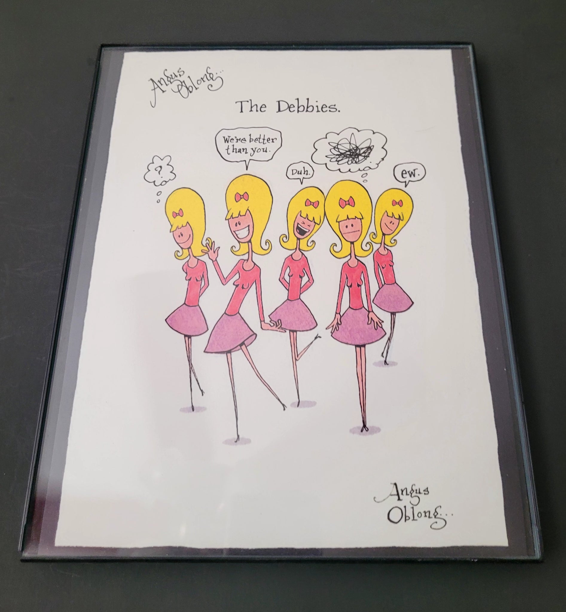 Framed Signed Art Print of The Debbies.