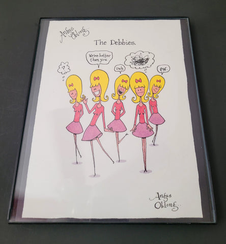 Framed Signed Art Print of The Debbies.