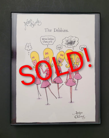 Framed Signed Art Print of The Debbies.