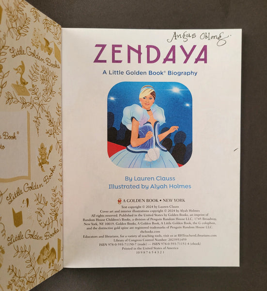 Zendaya Little Golden Book. My personal copy.