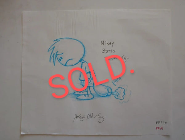 Mikey Butts Development Art from The Oblongs. 1999.