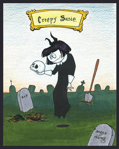 Creepy Susie in Graveyard.