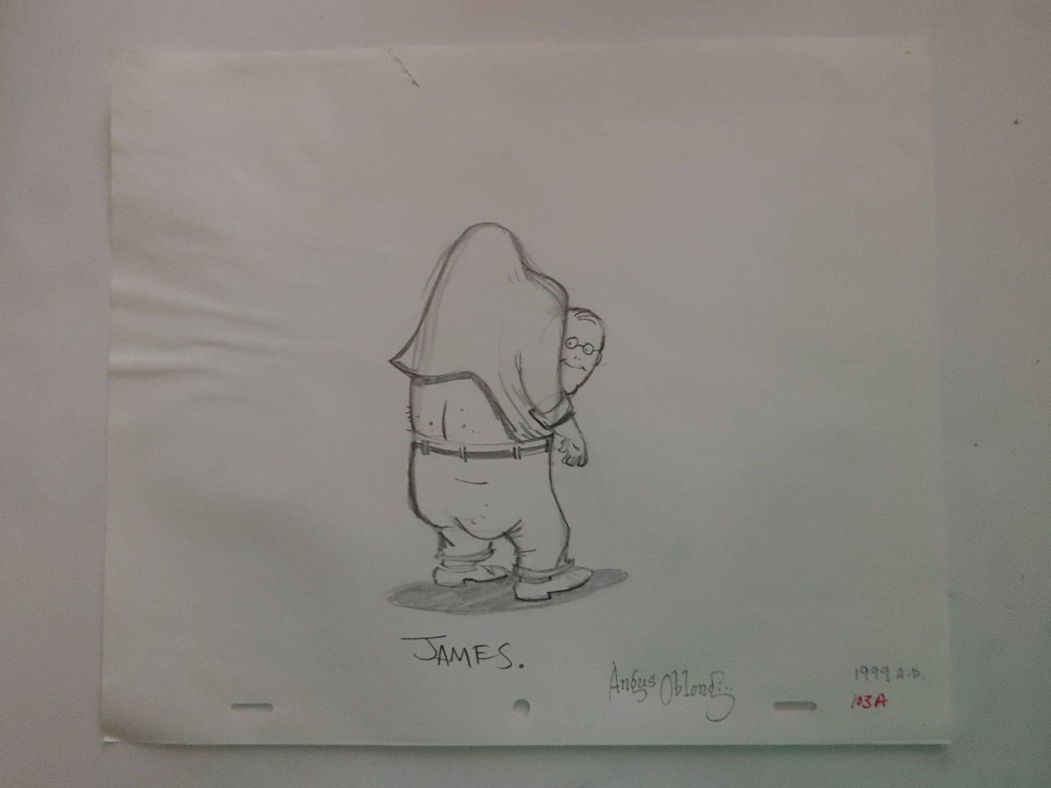 James Development Art from The Oblongs. 1999.