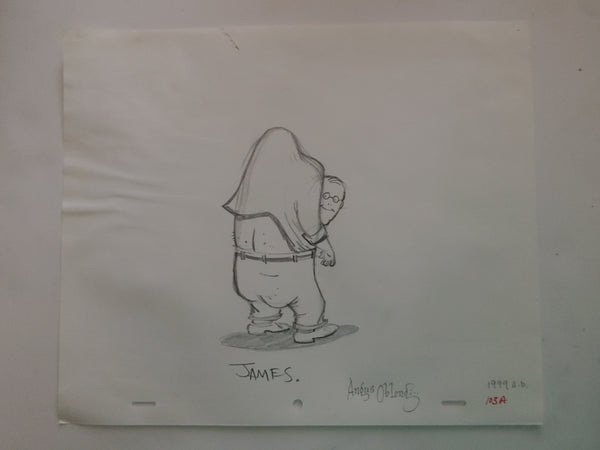 James Development Art from The Oblongs. 1999.