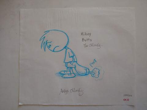 Mikey Butts Development Art from The Oblongs. 1999.