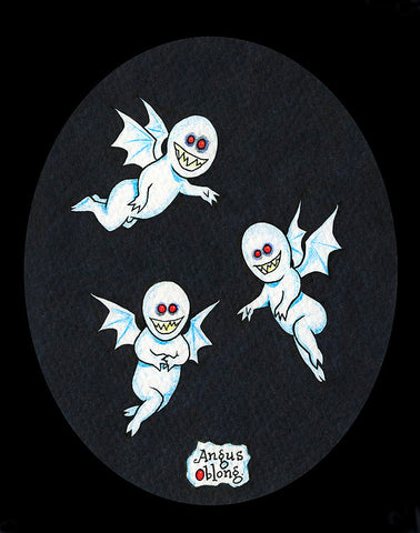 Evil Cherubs Art Print.