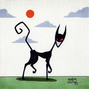 Evil Kitty Art Print.