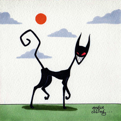 Evil Kitty Art Print.