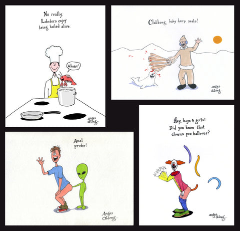 Angus Oblong's Funny Art Prints.