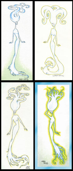 Angus Oblong's Ghost Lady Art Prints.