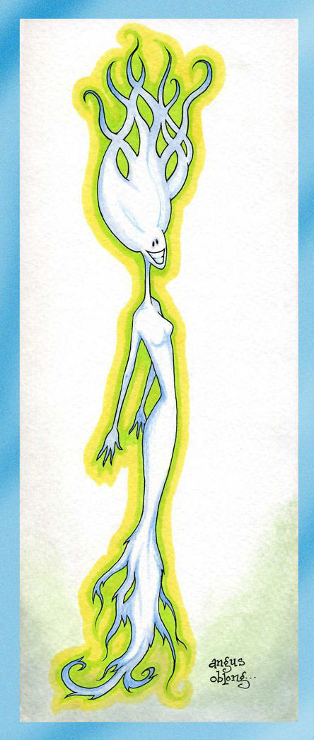 Angus Oblong's Ghost Lady Art Prints.