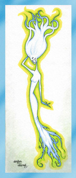 Angus Oblong's Ghost Lady Art Prints.