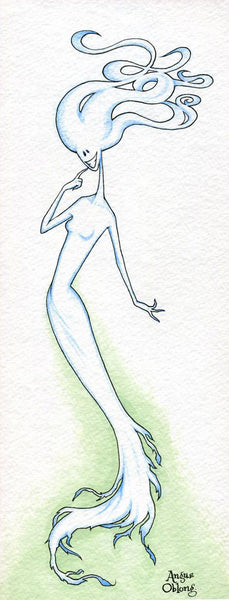 Angus Oblong's Ghost Lady Art Prints.
