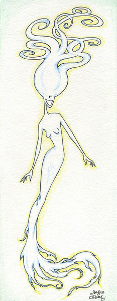 Angus Oblong's Ghost Lady Art Prints.