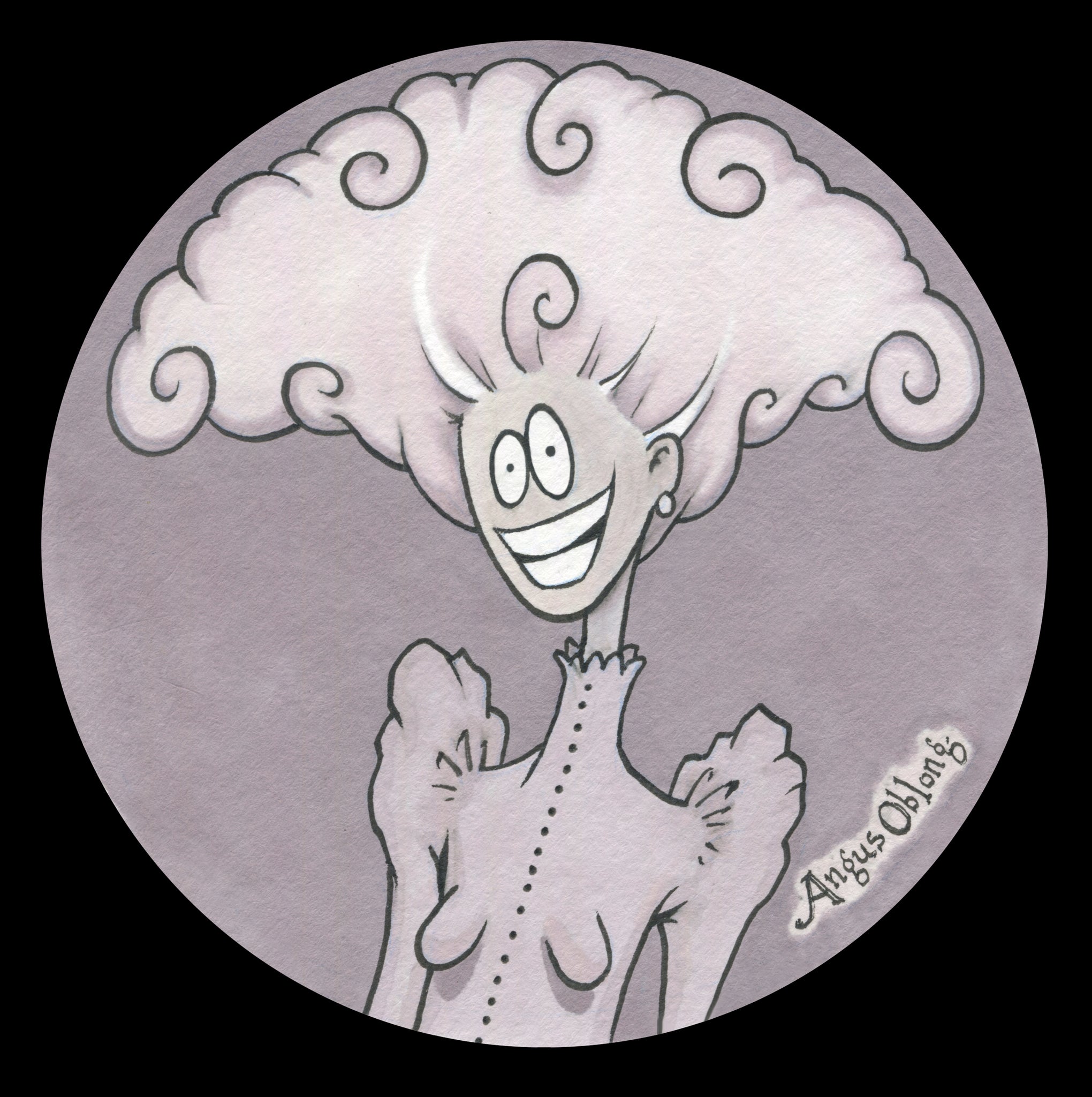 Happy Mildred Art Print.