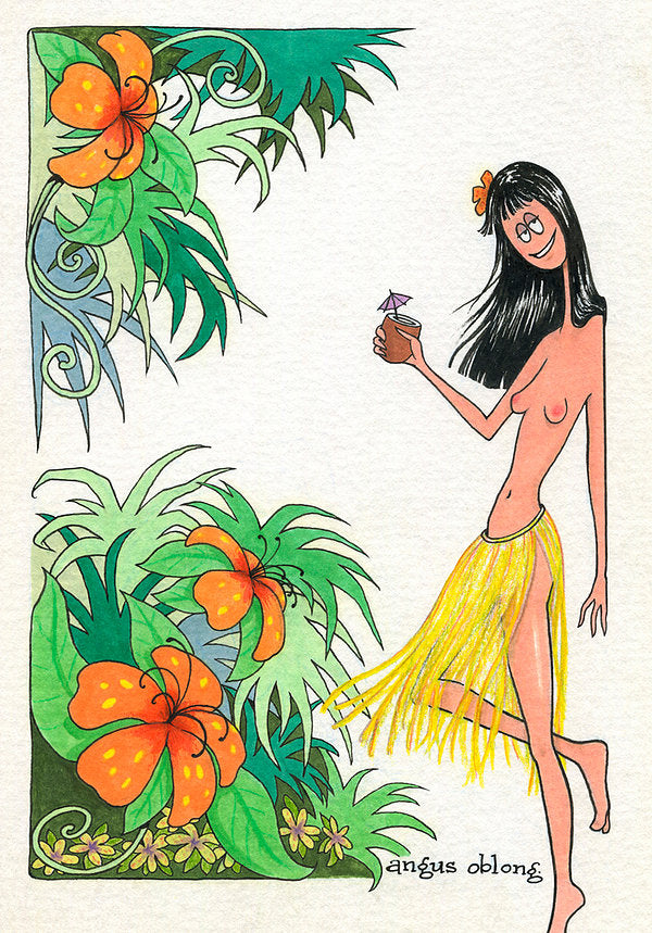 Hawaiian Pinup Girl.