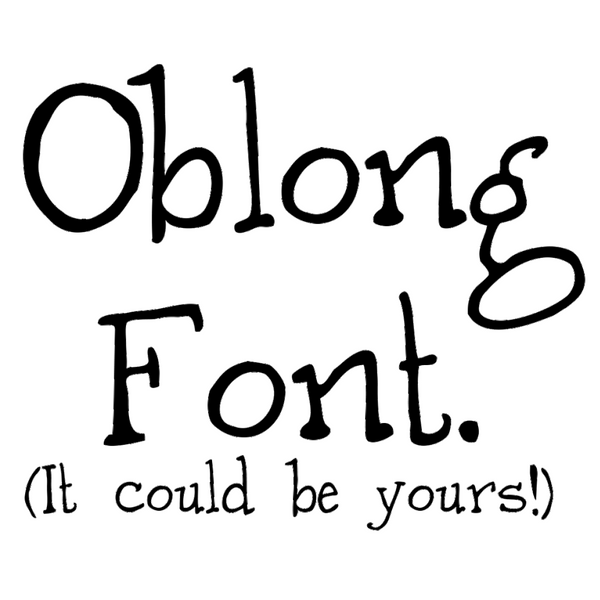 Angus Oblong's Oblong Font!